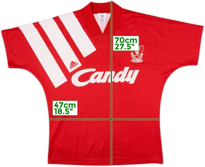 1991-92 Liverpool Home Shirt - 7/10 - (M/L)