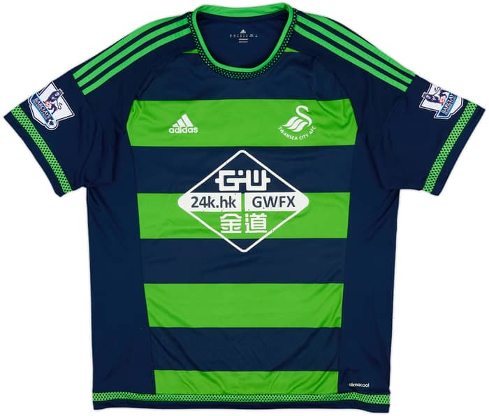 2015-16 Swansea Away Shirt Ki.S.Y #4 - 6/10 - (XL)