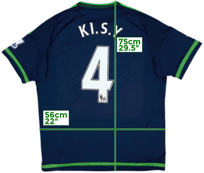 2015-16 Swansea Away Shirt Ki.S.Y #4 - 6/10 - (XL)