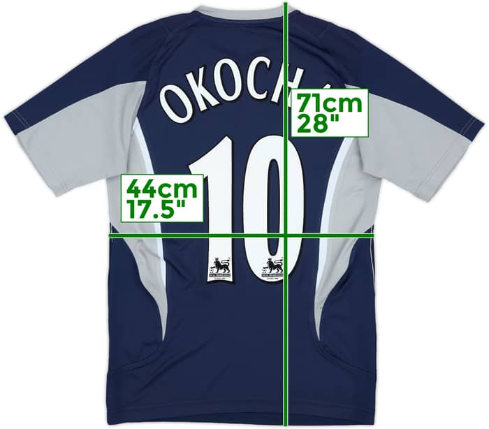 2005-07 Bolton Away Shirt Okocha #10 - 5/10 - (S)