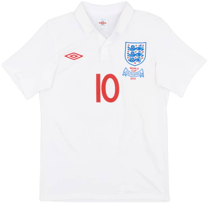 2009-10 England 'South Africa' Home Shirt Rooney #10 - 8/10 - (XS)