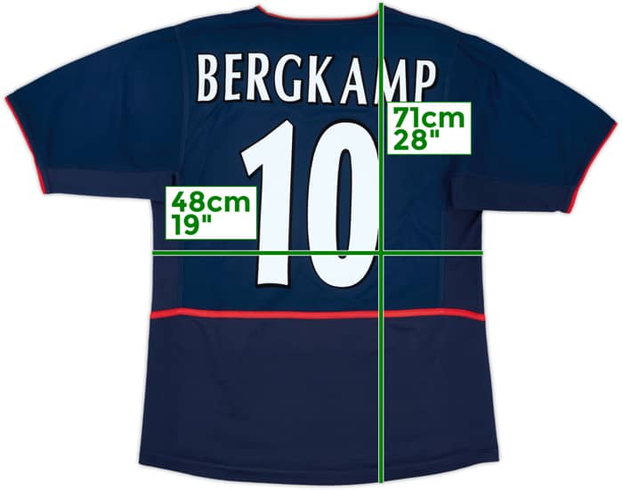 2002-04 Arsenal Away Shirt Bergkamp #10 - 7/10 - (S)