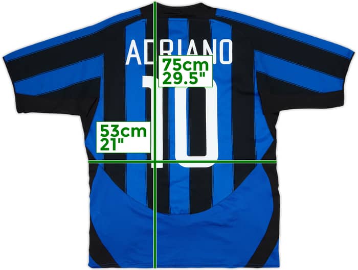 2003-04 Inter Milan Home Shirt Adriano #10 - 6/10 - (M)