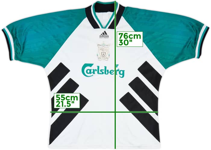 1993-95 Liverpool Away Shirt - 3/10 - (XL)