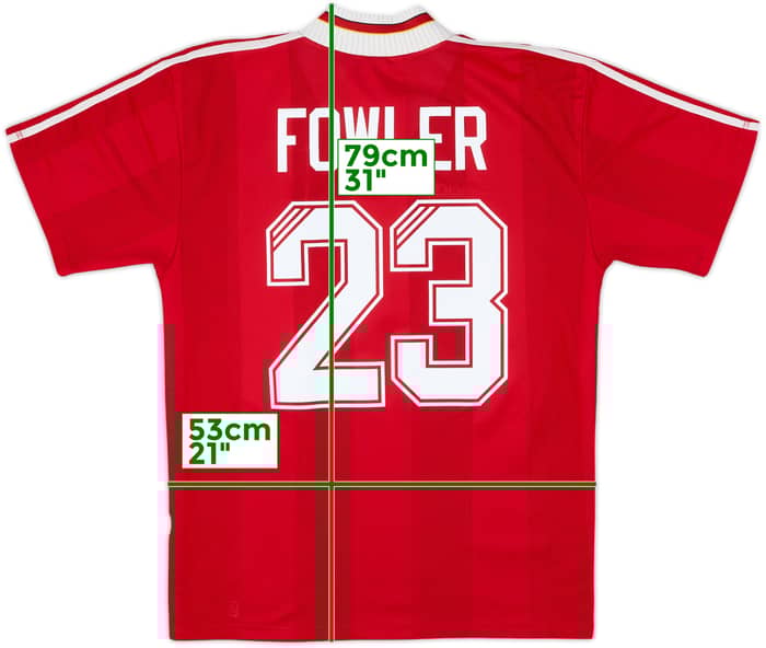 1995-96 Liverpool Home Shirt Fowler #23 - 10/10 - (L)