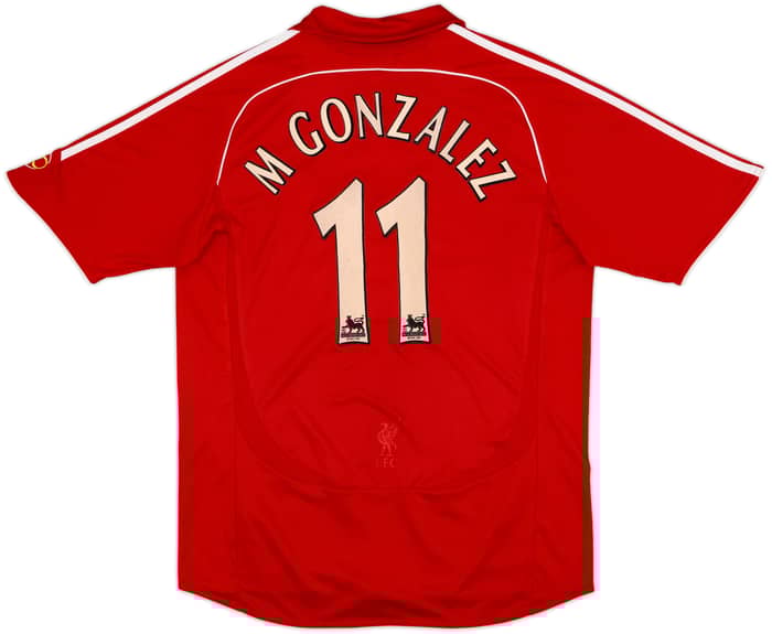 2006-08 Liverpool Home Shirt M Gonzalez #11 - 4/10 - (L)