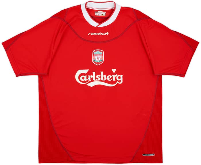 2002-04 Liverpool Home Shirt Xavier #3 - 9/10 - (L)