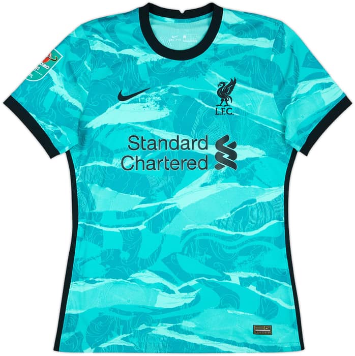 2020-21 Liverpool Match Issue Carabao Cup Away Shirt Origi #27
