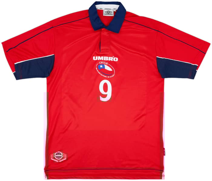 2000-01 Chile Home Shirt Zamorano #9 - 10/10 - (L)