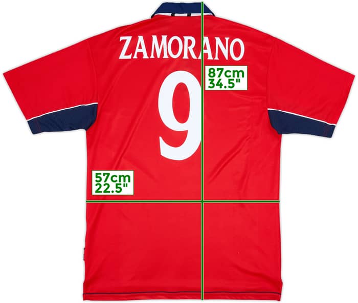 2000-01 Chile Home Shirt Zamorano #9 - 10/10 - (L)