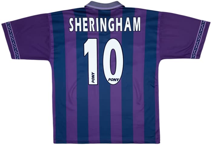 1995-97 Tottenham Away Shirt Sheringham #10 - 8/10 - (XL)