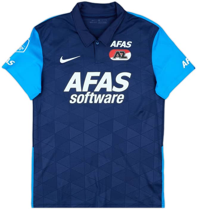 2020-21 AZ Alkmaar Match Issue Signed Away Shirt Franken #42