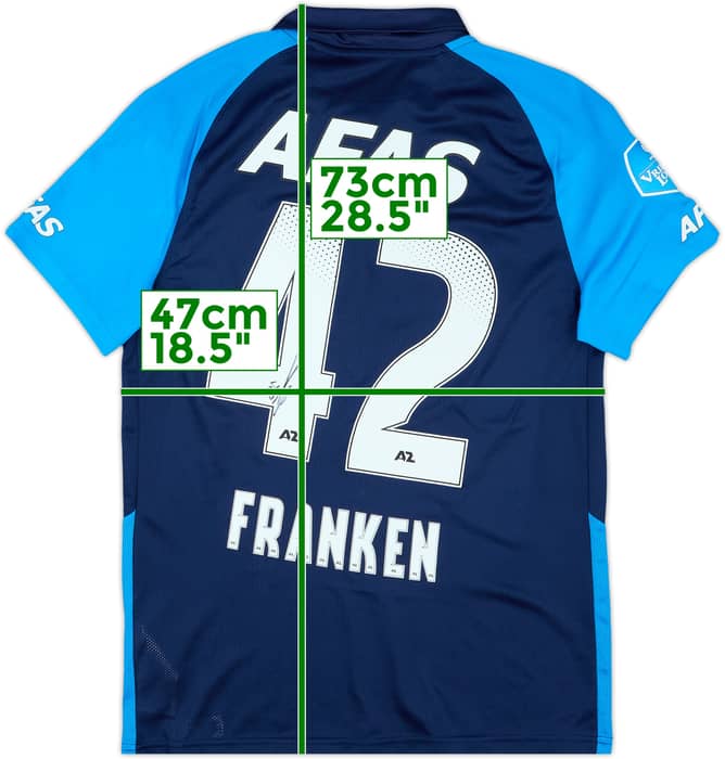 2020-21 AZ Alkmaar Match Issue Signed Away Shirt Franken #42