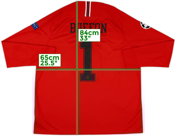 2018-19 Paris Saint-Germain GK Shirt Buffon #1 - 8/10 - (XXL)