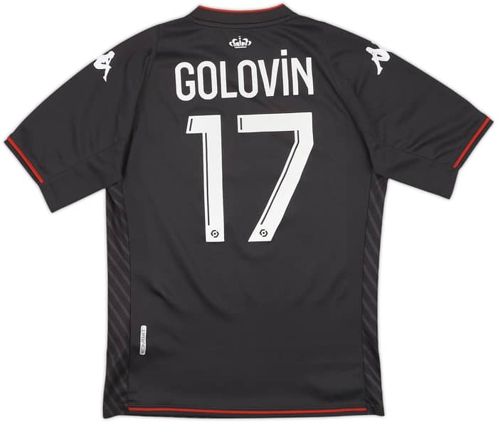 2021-22 Monaco Away Shirt Golovin #17 - 8/10 - (S)