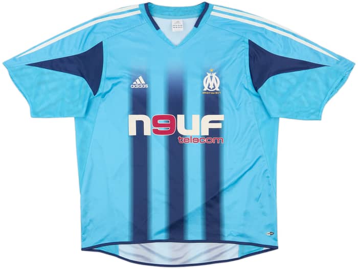 2004-05 Olympique Marseille Away Shirt Lizarazu #3 - 8/10 - (XL)
