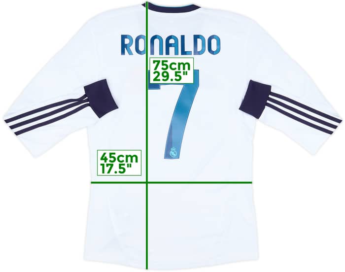 2012-13 Real Madrid Home L/S Shirt Ronaldo #7 - 7/10 - (S)