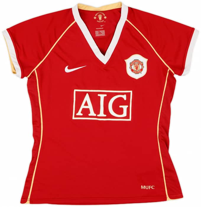 2006-07 Manchester United Home Shirt - 9/10 - (Women's M)