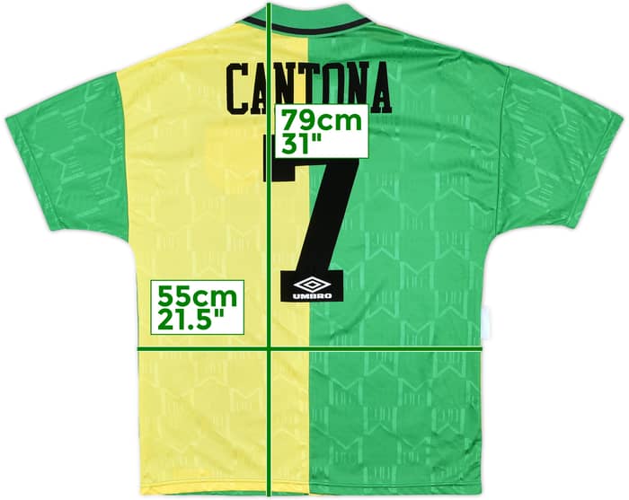 1992-94 Manchester United Third Shirt Cantona #7 - 9/10 - (M)