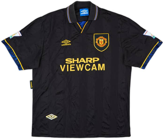 1993-95 Manchester United Away Shirt Cantona #7 - 8/10 - (L)