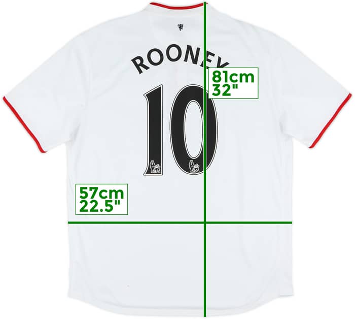 2012-14 Manchester United Away Shirt Rooney #10 - 6/10 - (XL)