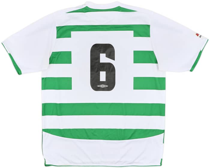 2007-09 Shamrock Rovers Home Shirt #6 - 8/10 - (XL)