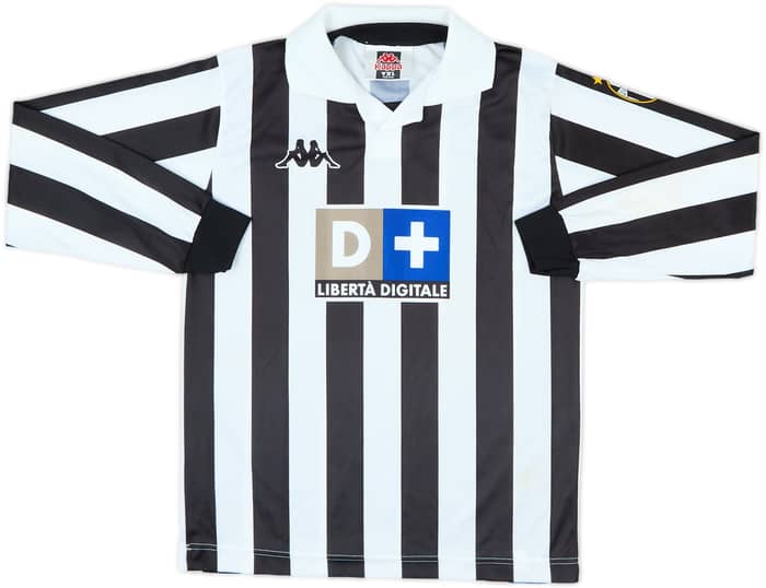1998-99 Juventus Basic Home L/S Shirt #16 - 6/10 - (XL.Boys)