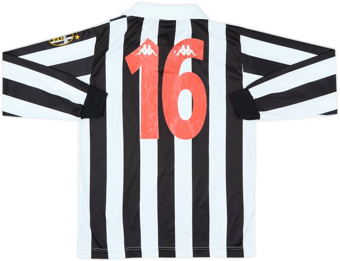 1998-99 Juventus Basic Home L/S Shirt #16 - 6/10 - (XL.Boys)