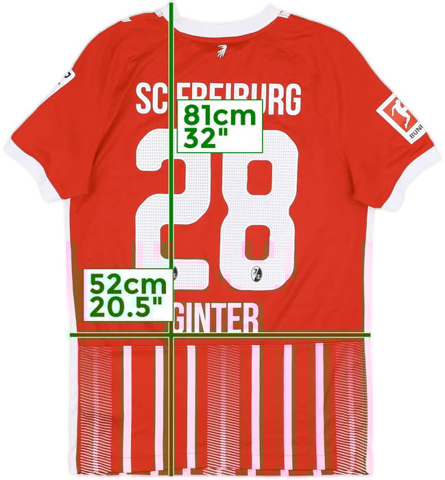 2022-23 Freiburg Home Shirt Ginter #28 - 9/10 - (L)