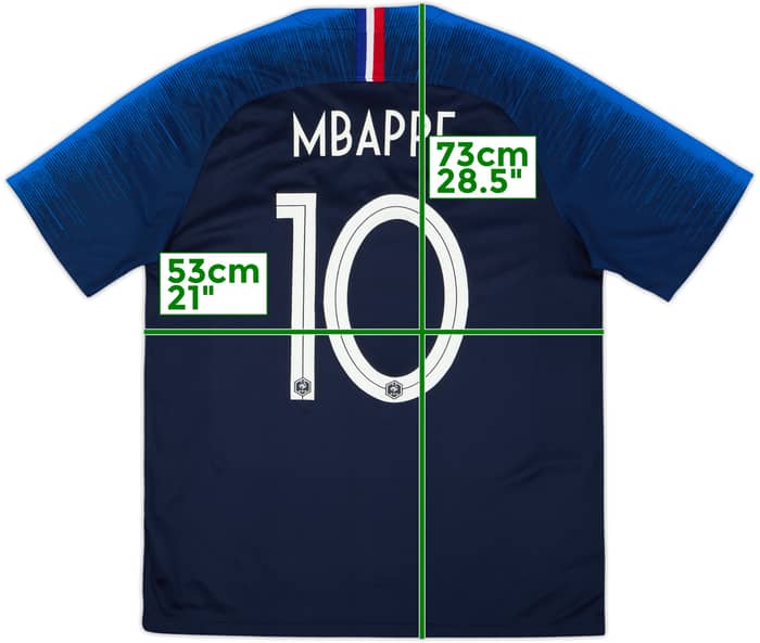 2018 France Home Shirt Mbappe #10 - 6/10 - (L)