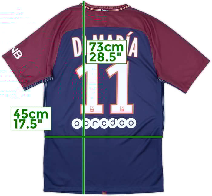 2017-18 Paris Saint-Germain Home Shirt Di Maria #11 - 10/10 - (S)