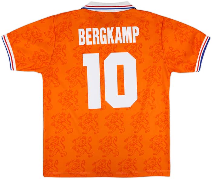 1992-94 Netherlands Home Shirt Bergkamp #10 - 8/10 - (M)