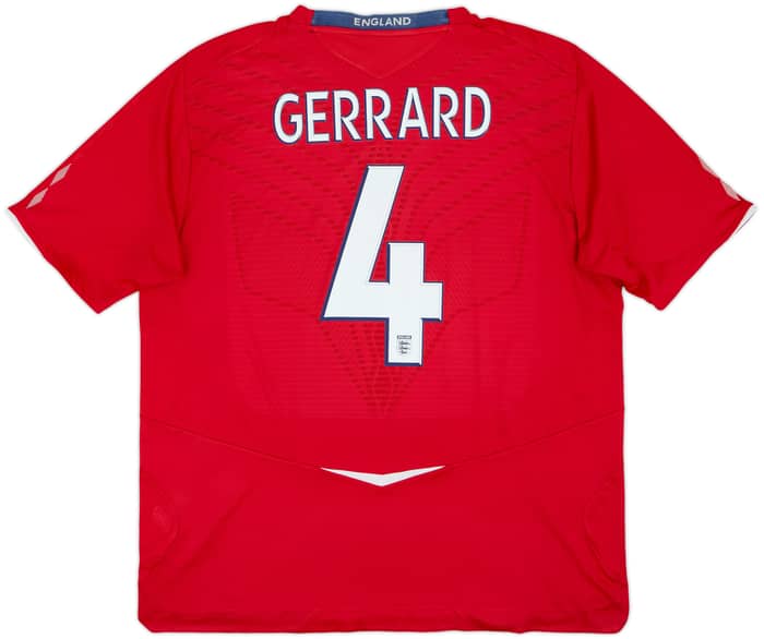 2008-10 England Away Shirt Gerrard #4 - 6/10 - (XXL)