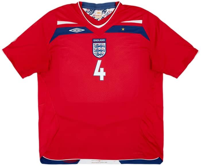 2008-10 England Away Shirt Gerrard #4 - 6/10 - (XXL)