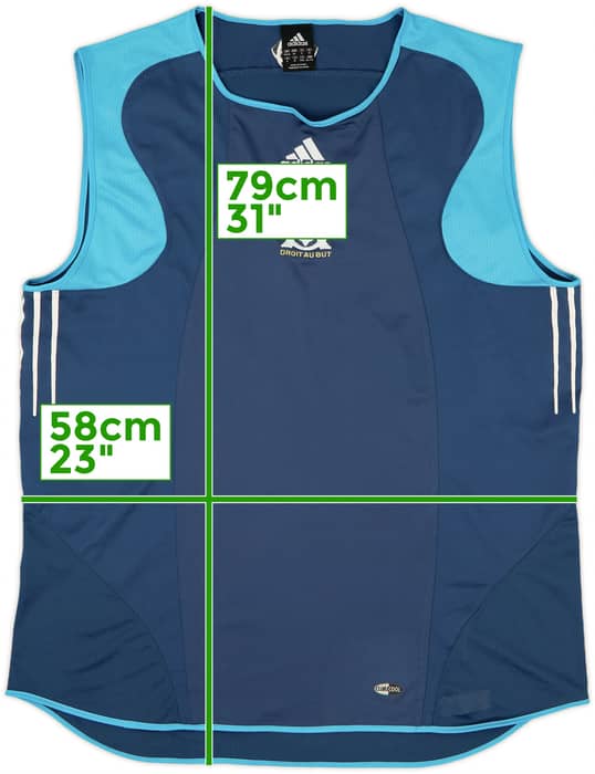 2005-06 Marseille adidas Training Vest - 9/10 - (XXL)