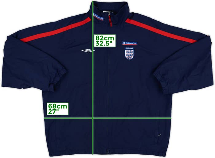 2004-06 England Umbro Track Jacket - 5/10 - (XL)