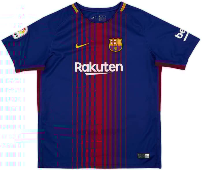 2017-18 Barcelona Home Shirt - 8/10 - (XL.Boys)