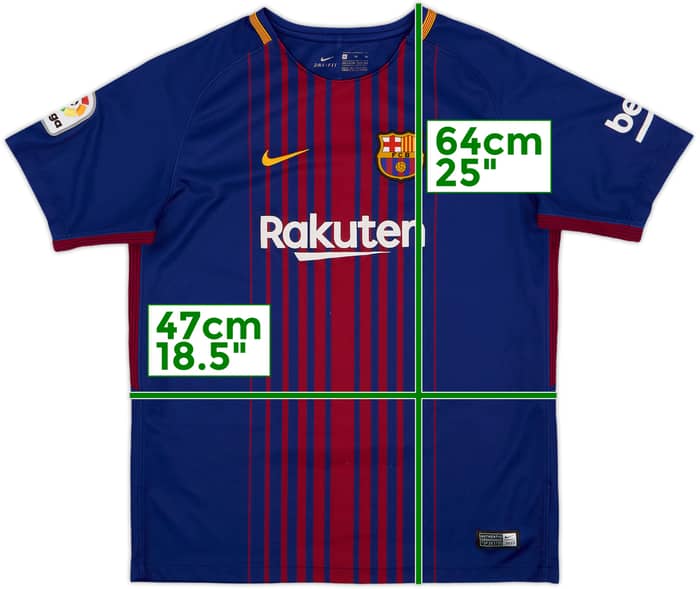 2017-18 Barcelona Home Shirt - 8/10 - (XL.Boys)