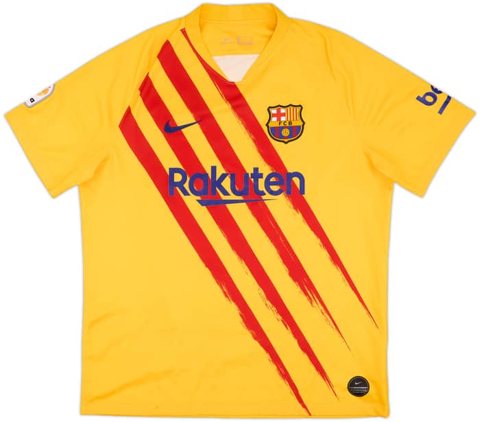 2019-20 Barcelona 'Senyera' Fourth Shirt Messi #10 - 10/10 - (XL)