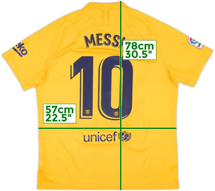 2019-20 Barcelona 'Senyera' Fourth Shirt Messi #10 - 10/10 - (XL)
