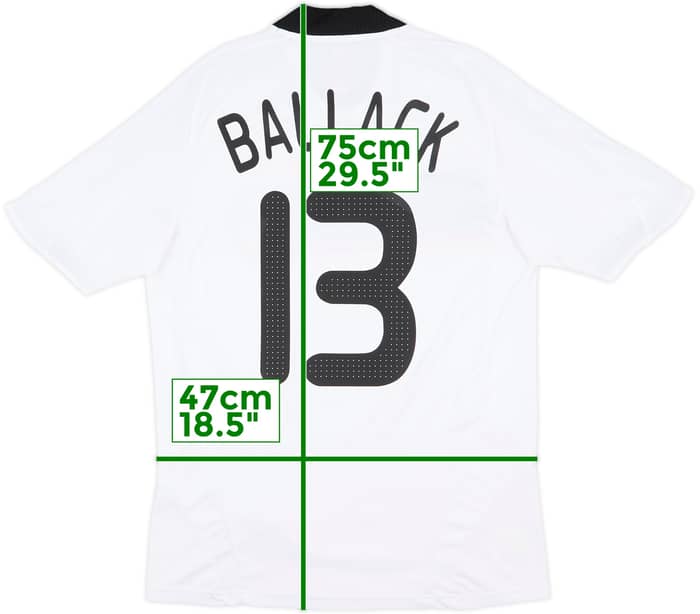 2008-09 Germany Home Shirt Ballack #13 - 6/10 - (S)