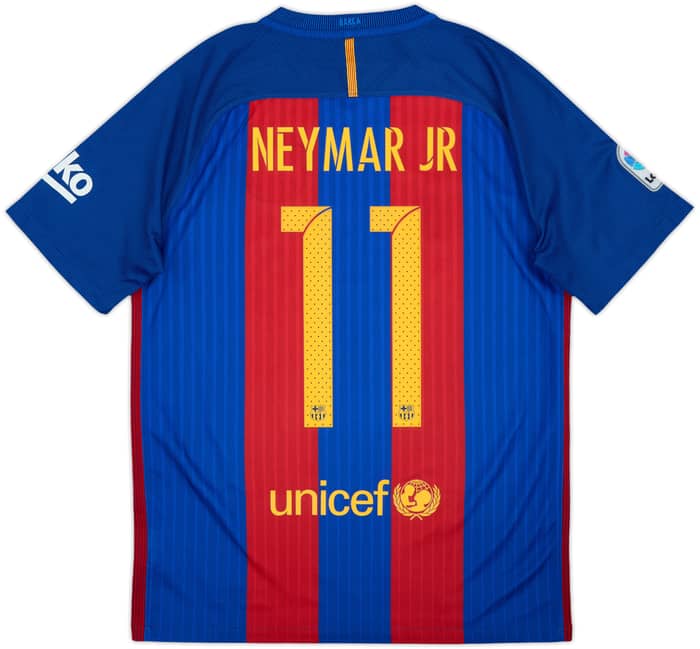2016-17 Barcelona Home Shirt Neymar Jr #11 - 8/10 - (M)