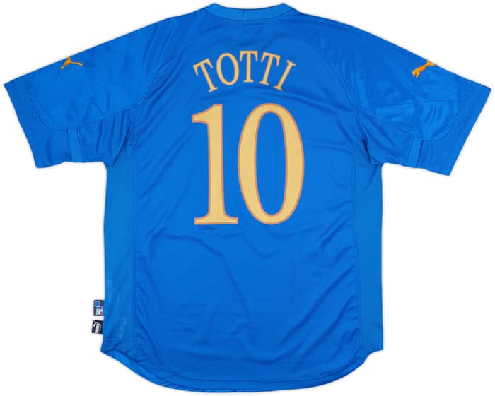 2004-06 Italy Home Shirt Totti #10 - 8/10 - (XL)