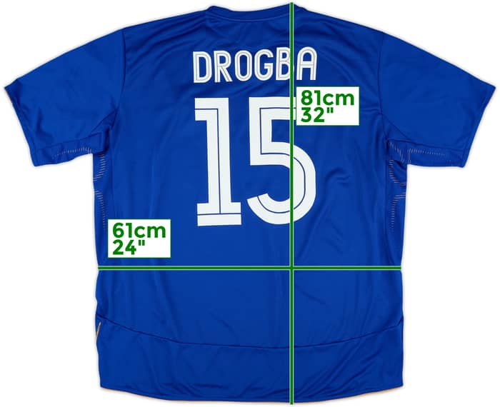 2005-06 Chelsea Centenary Home Shirt Drogba #15 - 8/10 - (3XL)