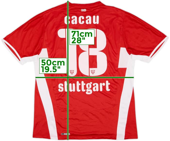 2008-10 Stuttgart Away Shirt Cacau #18 - 5/10 - (M)