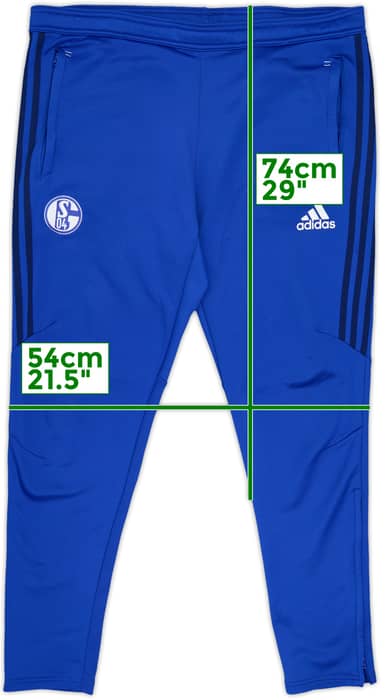 2017-18 Schalke adidas Track Pants/Bottoms - 5/10 - (L)