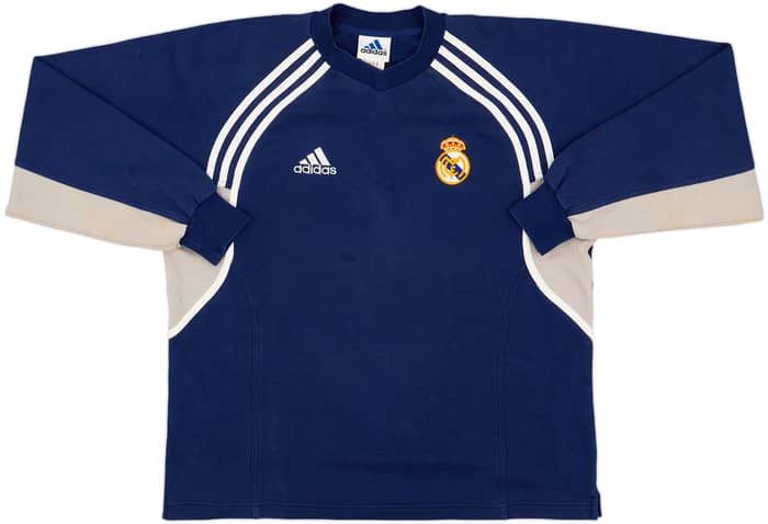 2000-01 Real Madrid adidas Sweat Top - 8/10 - (M)