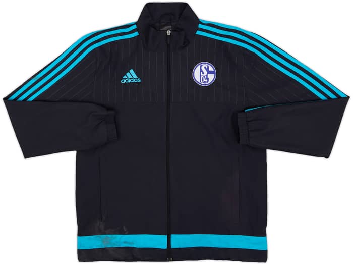 2015-16 Schalke adidas Track Jacket - 5/10 - (M)