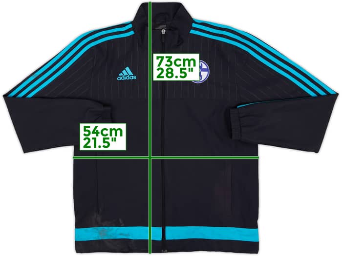 2015-16 Schalke adidas Track Jacket - 5/10 - (M)