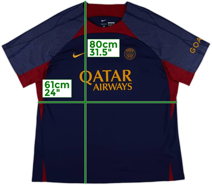 2023-24 Paris Saint-Germain Nike Training Shirt - 9/10 - (XXL)